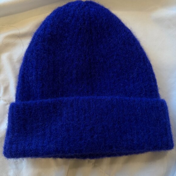 NWOT Sezane Marianne Scarf & Paul Beanie Set - Electric Blue - Picture 5 of 7